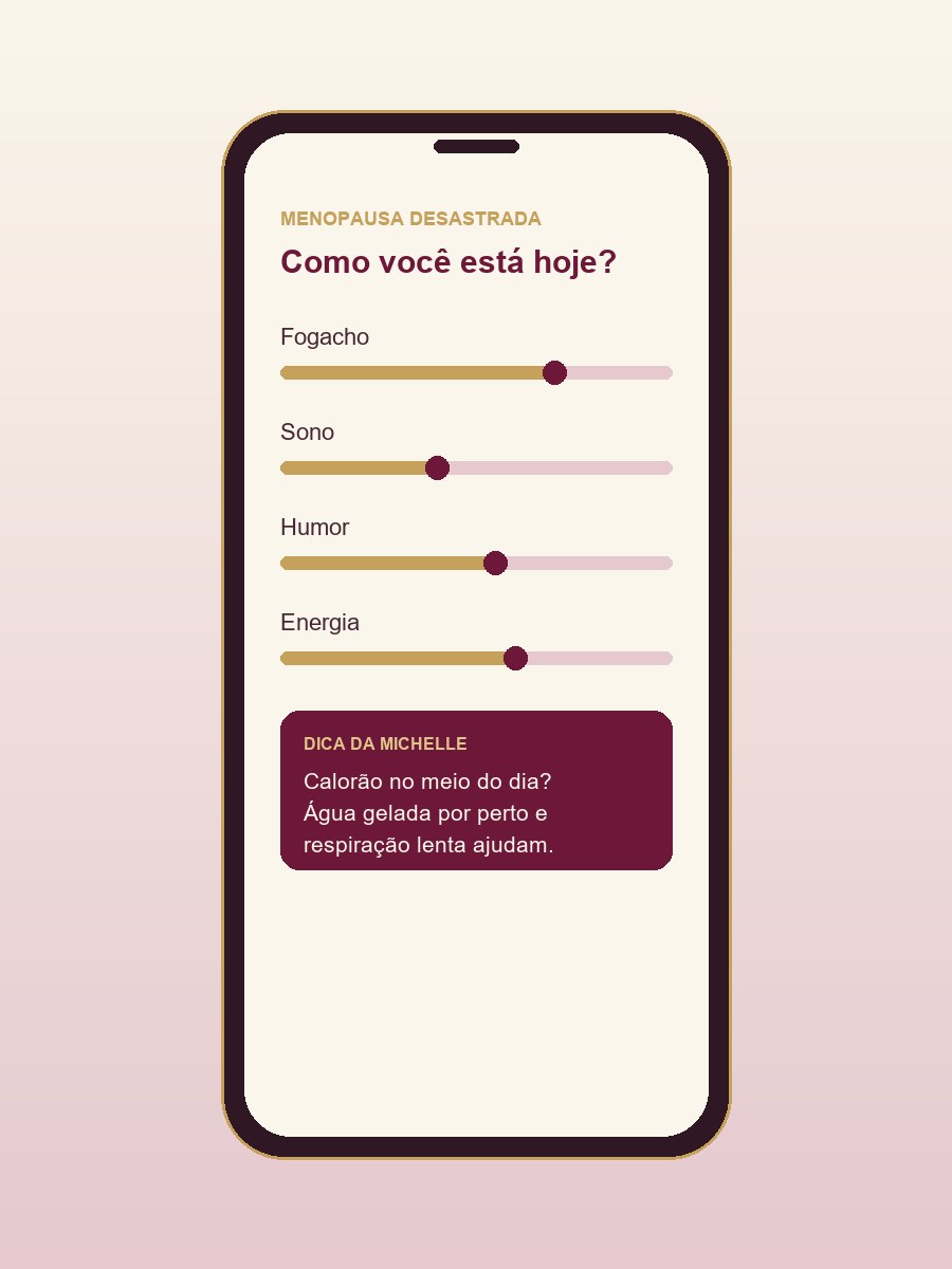 Prévia do app de acompanhamento